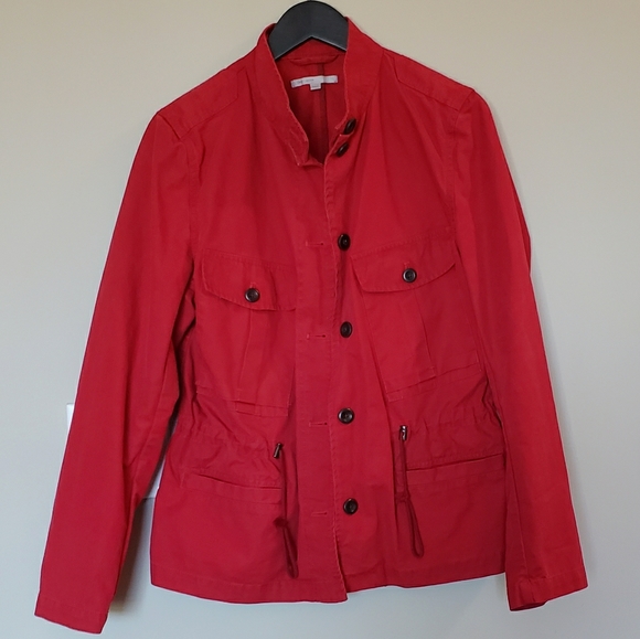 GAP Jacket with waist cinch drawstring Red Size Medium - Picture 1 of 6
